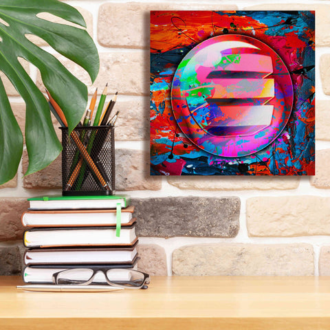 Image of 'Enj Enjin Crypto In Color' by Portfolio Giclee Canvas Wall Art,12x12