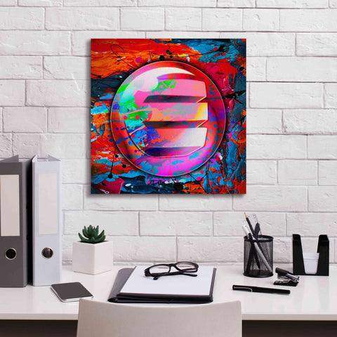 Image of 'Enj Enjin Crypto In Color' by Portfolio Giclee Canvas Wall Art,18x18