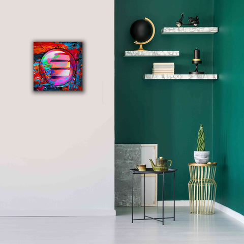 Image of 'Enj Enjin Crypto In Color' by Portfolio Giclee Canvas Wall Art,18x18