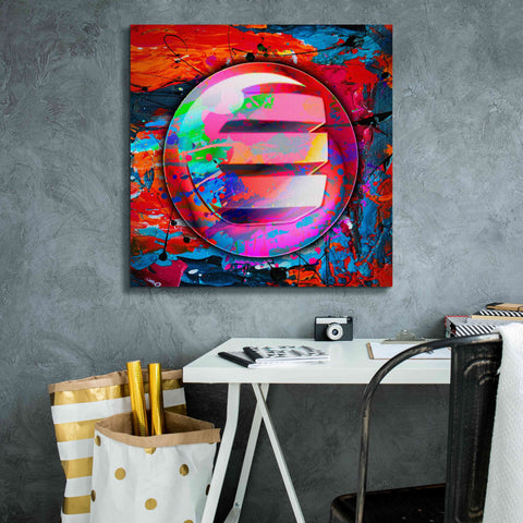 Image of 'Enj Enjin Crypto In Color' by Portfolio Giclee Canvas Wall Art,26x26