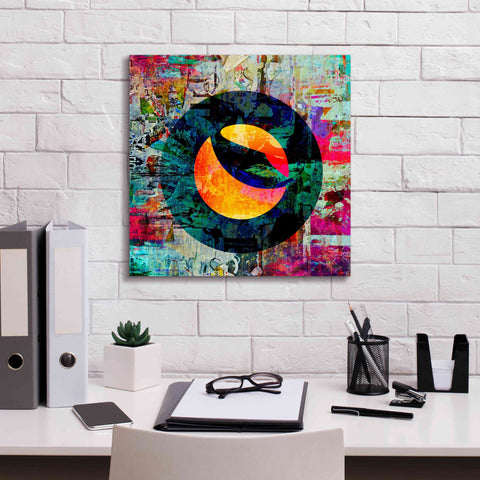 Image of 'Luna Terra Crypto In Color' by Portfolio Giclee Canvas Wall Art,18x18