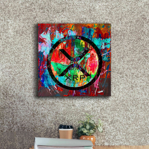Image of 'Xrp Crypto In Color' by Portfolio Giclee Canvas Wall Art,18x18