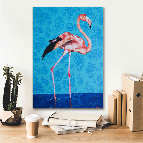 Image of 'Flamingo by Alana Clumeck Giclee Canvas Wall Art,18x26