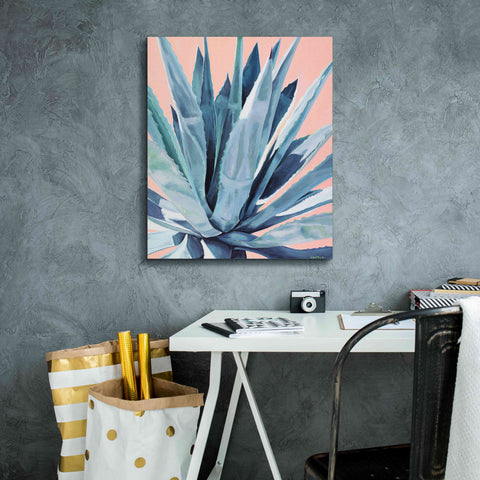 Image of 'Agave With Coral by Alana Clumeck Giclee Canvas Wall Art,20x24