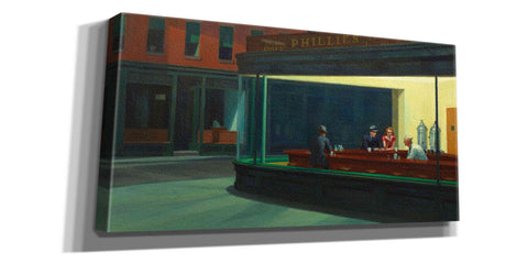 Image of 'Nighthawks, 1942' by Edward Hopper, Giclee Canvas Wall Art