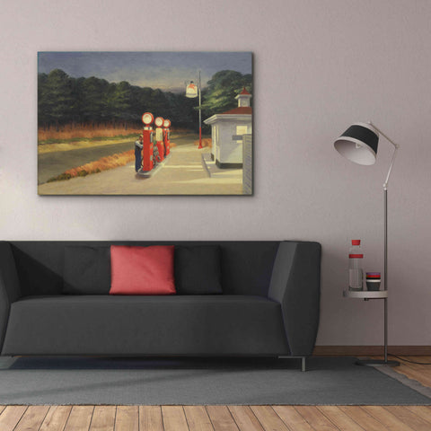 Image of 'Gas, 1940' by Edward Hopper, Giclee Canvas Wall Art,60x40