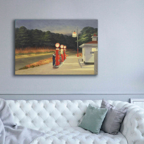 Image of 'Gas, 1940' by Edward Hopper, Giclee Canvas Wall Art,60x40