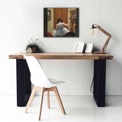 Image of 'New York Interior, c. 1921' by Edward Hopper, Giclee Canvas Wall Art,24x20