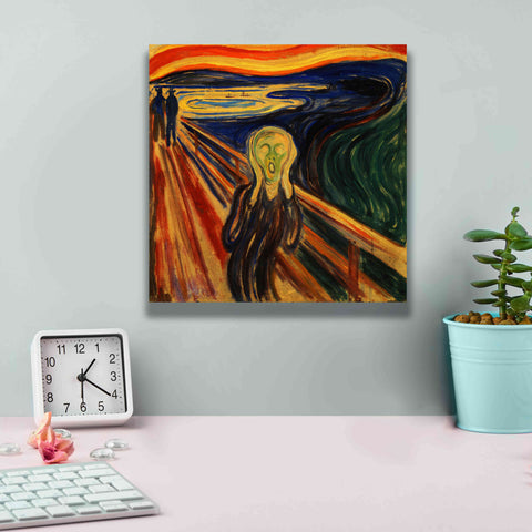 Image of 'The Scream' by Edvard Munch, Canvas Wall Art,12x12