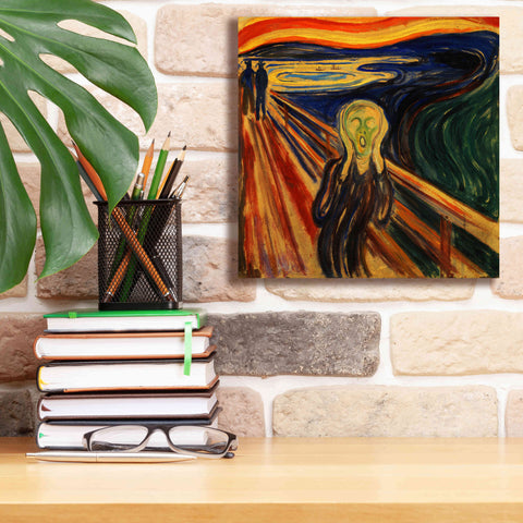 Image of 'The Scream' by Edvard Munch, Canvas Wall Art,12x12