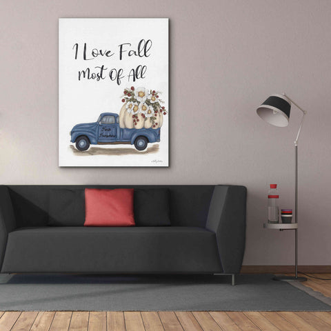 Image of 'I Love Fall Most of All' by Ashley Justice, Giclee Canvas Wall Art,40x54