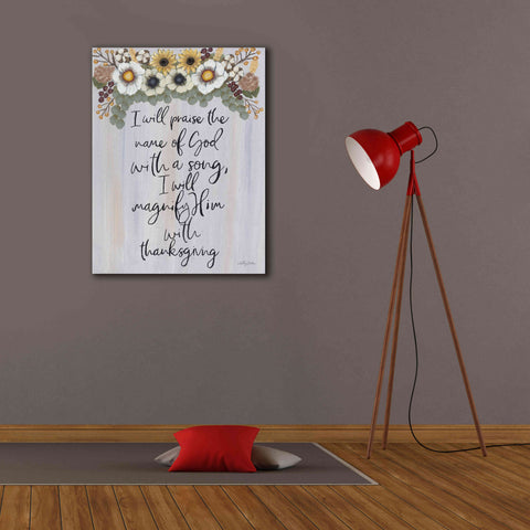 Image of 'I Will Praise the Name of God' by Ashley Justice, Giclee Canvas Wall Art,26x34