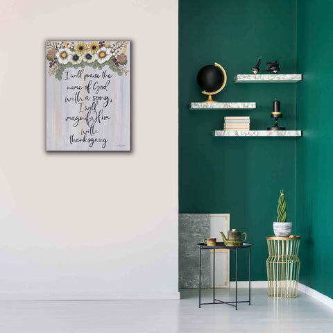 Image of 'I Will Praise the Name of God' by Ashley Justice, Giclee Canvas Wall Art,26x34
