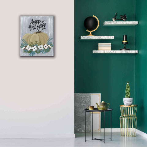 Image of 'Happy Fall Y'All' by Ashley Justice, Giclee Canvas Wall Art,20x24