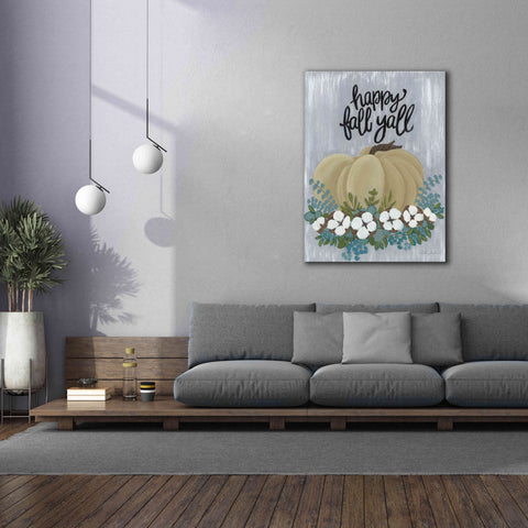 Image of 'Happy Fall Y'All' by Ashley Justice, Giclee Canvas Wall Art,40x54