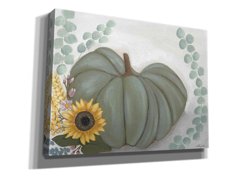 Image of 'Green Pumpkin' by Ashley Justice, Giclee Canvas Wall Art
