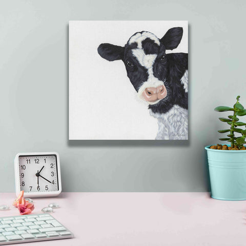 Image of 'Cow' by Ashley Justice, Giclee Canvas Wall Art,12x12