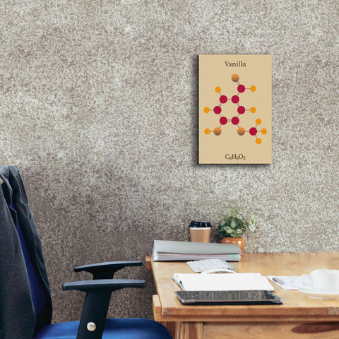 Image of 'Vanilla Molecule 2' by Epic Portfolio, Giclee Canvas Wall Art,12x18