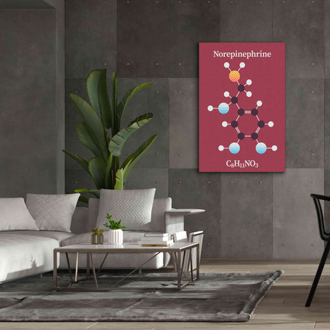 Image of 'Norepinephrine Molecule 2' by Epic Portfolio, Giclee Canvas Wall Art,40x60