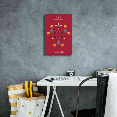 Image of 'TNT Molecule 2' by Epic Portfolio, Giclee Canvas Wall Art,12x18
