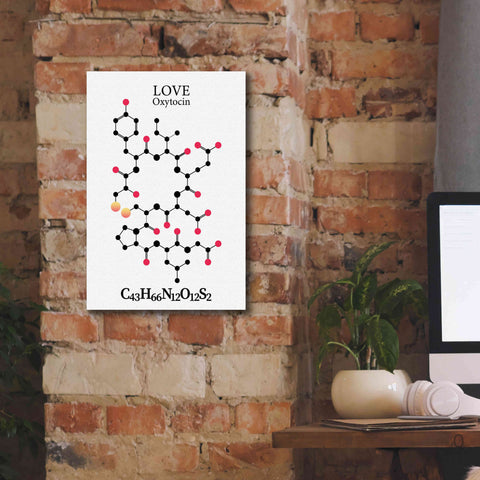 Image of 'Oxytocin Molecule' by Epic Portfolio, Giclee Canvas Wall Art,12x18