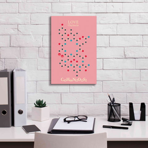Image of 'Oxytocin Molecule 2' by Epic Portfolio, Giclee Canvas Wall Art,12x18
