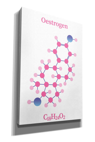 Image of 'Oestrogen Molecule' by Epic Portfolio, Giclee Canvas Wall Art