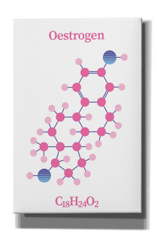 Image of 'Oestrogen Molecule' by Epic Portfolio, Giclee Canvas Wall Art