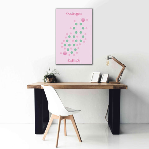 Image of 'Oestrogen Molecule 2' by Epic Portfolio, Giclee Canvas Wall Art,26x40