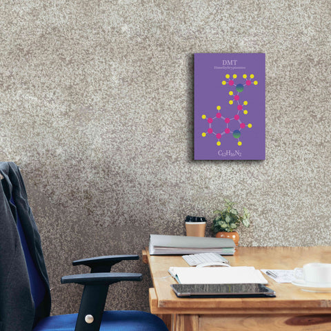 Image of 'DMT Molecule' by Epic Portfolio, Giclee Canvas Wall Art,12x18