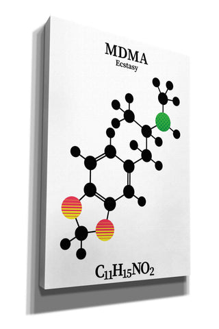 Image of 'MDMA Molecule' by Epic Portfolio, Giclee Canvas Wall Art