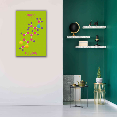 Image of 'MDMA Molecule 2' by Epic Portfolio, Giclee Canvas Wall Art,26x40
