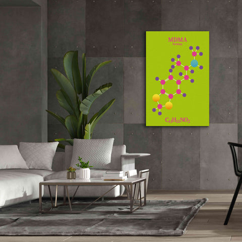 Image of 'MDMA Molecule 2' by Epic Portfolio, Giclee Canvas Wall Art,40x60