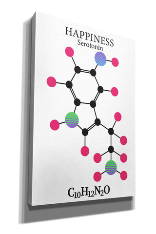 Image of 'Serotonin Molecule' by Epic Portfolio, Giclee Canvas Wall Art