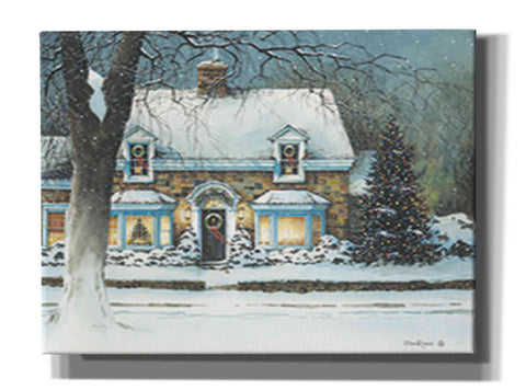 Image of 'Snow Softly Falling' by John Rossini, Giclee Canvas Wall Art