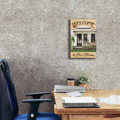 Image of 'Welcome to Our Home' by John Rossini, Giclee Canvas Wall Art,12x18