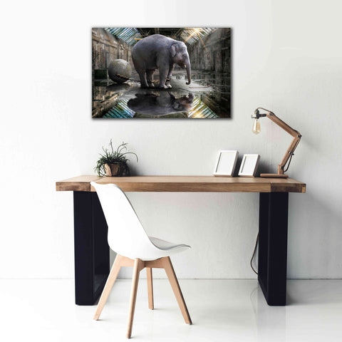 Image of 'The Big Grey' by Alan, Giclee Canvas Wall Art,40x26