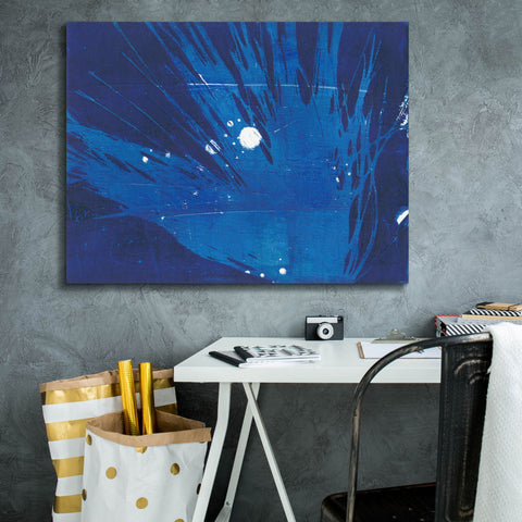 Image of 'Indigo Burst I' by Regina Moore, Canvas Wall Art,34 x 26