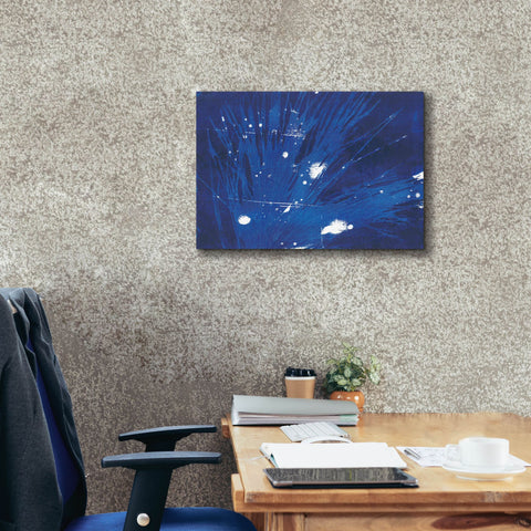 Image of 'Indigo Burst II' by Regina Moore, Canvas Wall Art,26 x 18