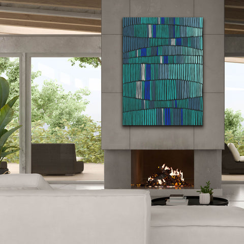 Image of 'Teal Tribal I' by Regina Moore, Canvas Wall Art,40x54