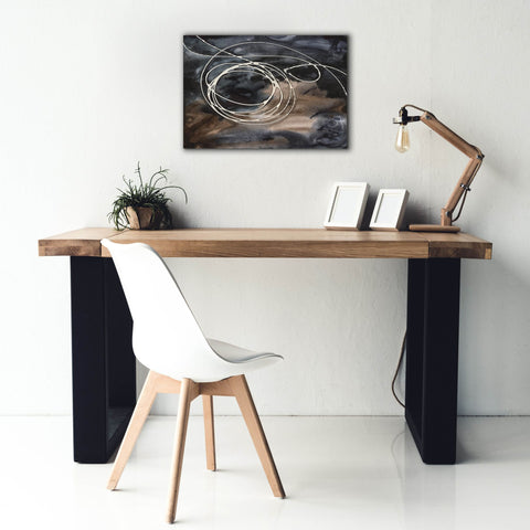Image of 'Midnight Swirl II' by Regina Moore, Canvas Wall Art,26 x 18