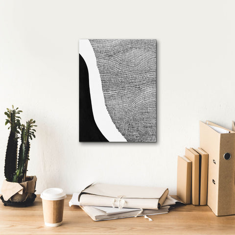 Image of 'Black & White Abstract I' by Regina Moore, Canvas Wall Art,12 x 16
