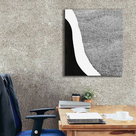 Image of 'Black & White Abstract I' by Regina Moore, Canvas Wall Art,26x30