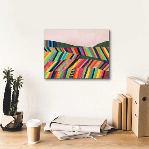Image of 'Rainbow Fields I' by Regina Moore, Canvas Wall Art,16 x 12