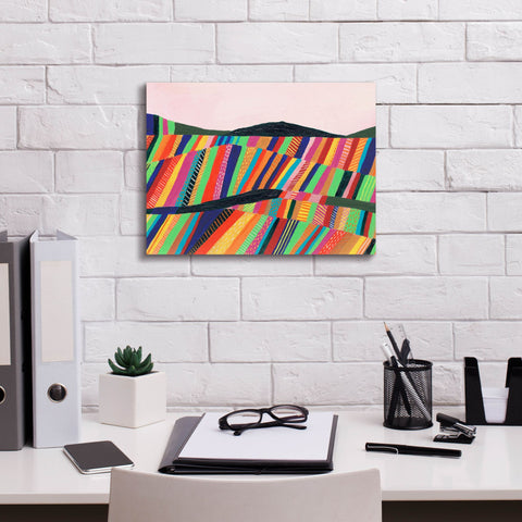 Image of 'Rainbow Fields II' by Regina Moore, Canvas Wall Art,16 x 12