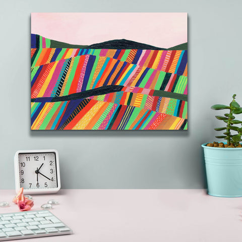 Image of 'Rainbow Fields II' by Regina Moore, Canvas Wall Art,16 x 12