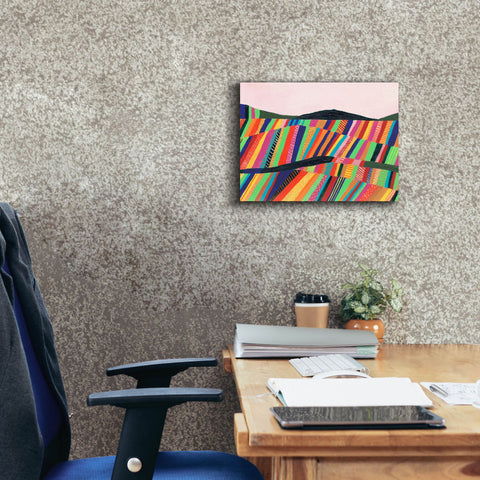 Image of 'Rainbow Fields II' by Regina Moore, Canvas Wall Art,16 x 12