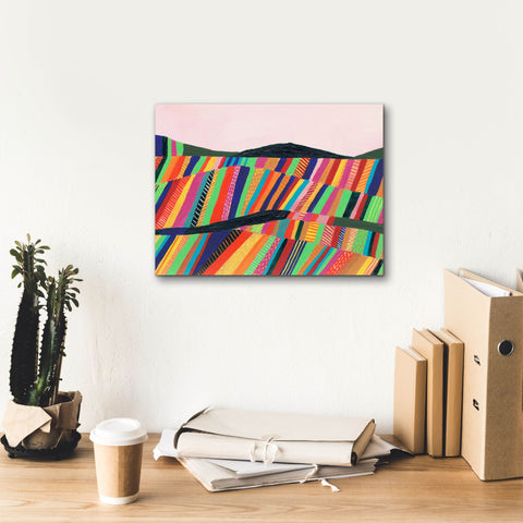 Image of 'Rainbow Fields II' by Regina Moore, Canvas Wall Art,16 x 12