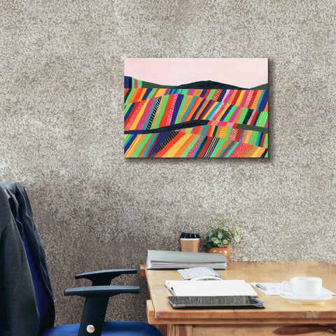 Image of 'Rainbow Fields II' by Regina Moore, Canvas Wall Art,24 x 20