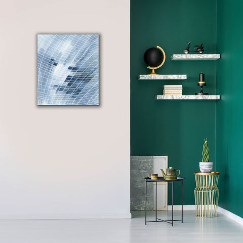 Image of 'Blue Grid I' by Regina Moore, Canvas Wall Art,26x30